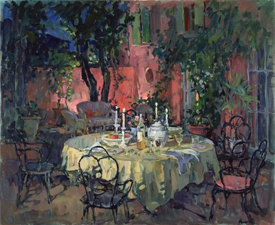 Terrace at Night by Susan Ryder